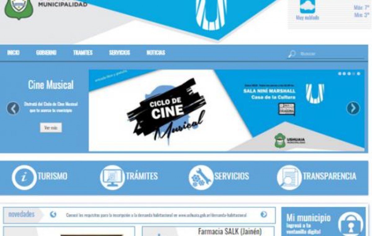Se lanzaron la nueva web y redes sociales de la Municipalidad de Ushuaia