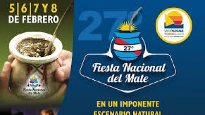 Fiesta Nacional del Mate del 5 al 8 de febrero en Paraná