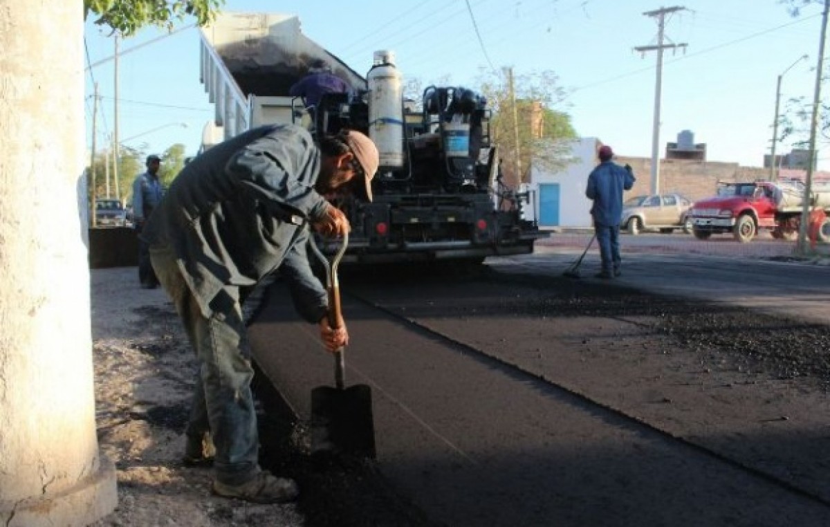 Chimbas: invierten $21 millones en obras de pavimentación en 11 barrios