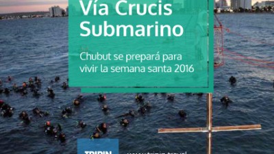 13º edición del Vía Crucis Submarino en Puerto Madryn