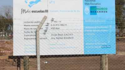 “Escuela cero”: En Castelli denuncian que Macri congeló fondos para la construcción de un colegio secundario