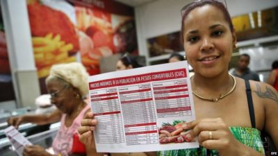 Gobierno cubano baja el precio de los alimentos para ayudar al bolsillo