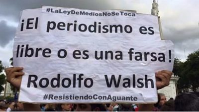 Reporteros sin Fronteras lamentó la derogación de la Ley de Medios