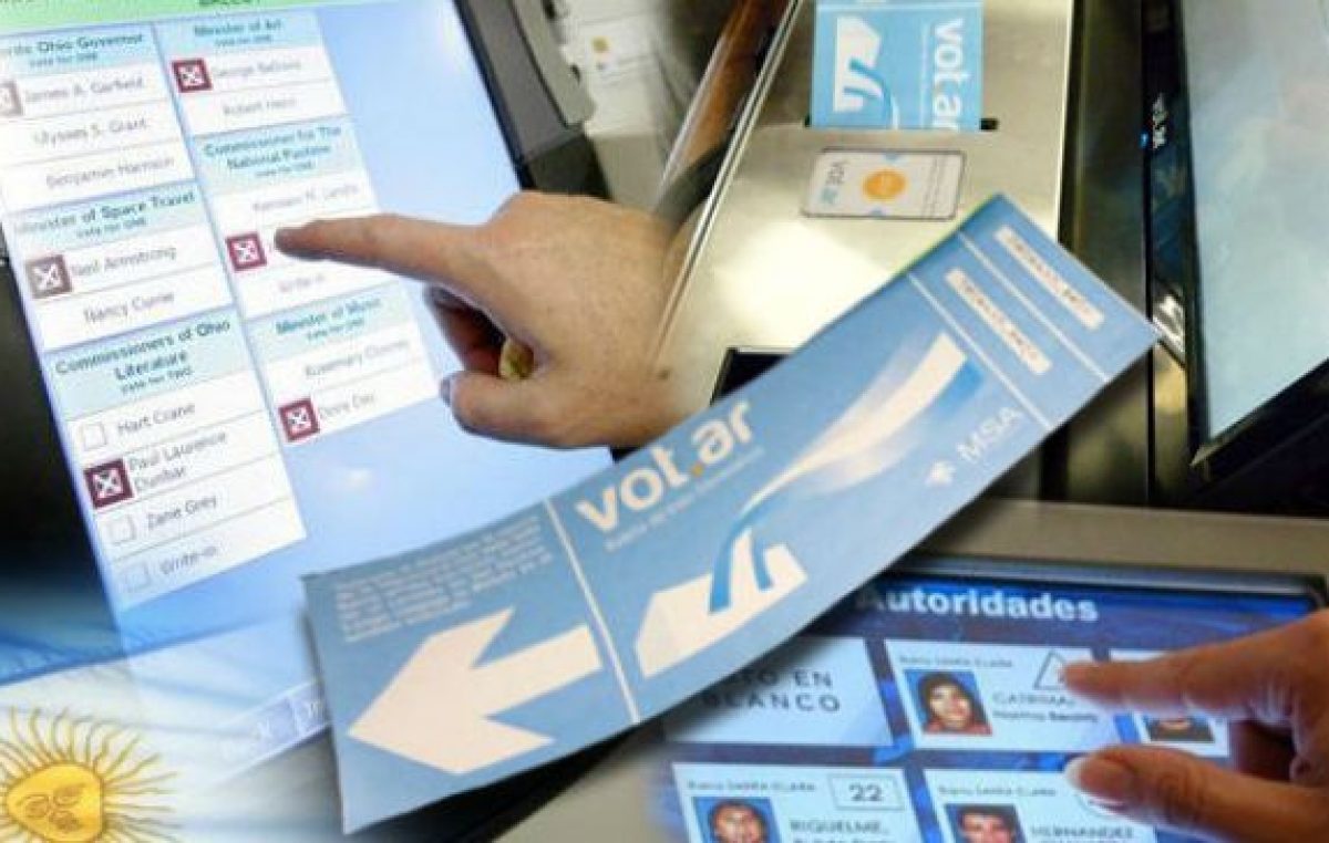 En Corrientes van por el voto electrónico