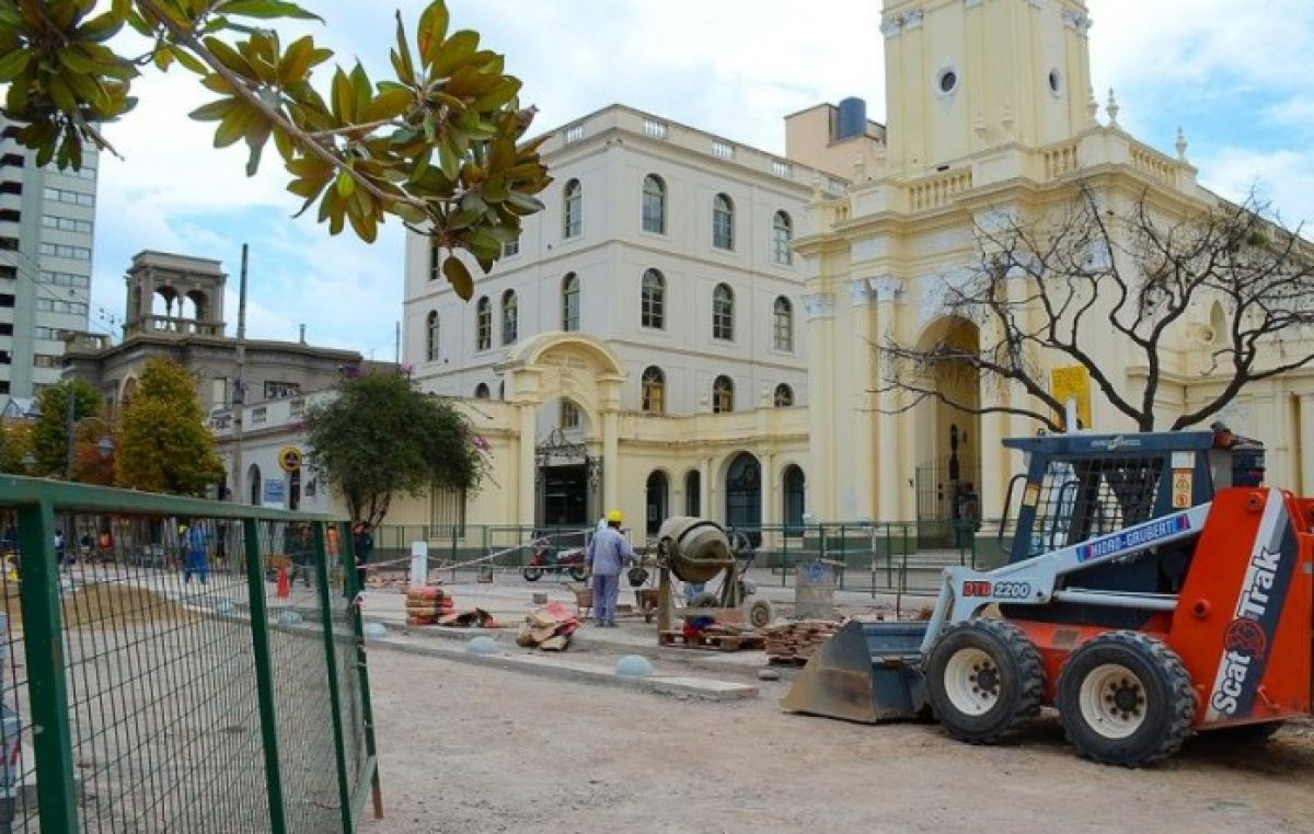 Progresan las obras que dan vida al Casco Histórico de Jujuy