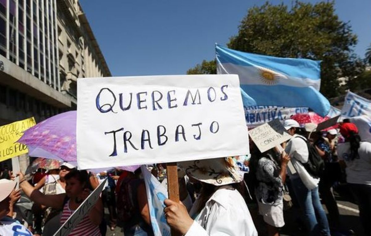 “Hay un creciente retroceso del nivel de empleo”