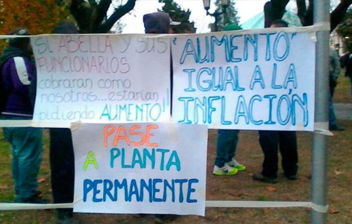 Paro de municipales en Campana por aumento salarial