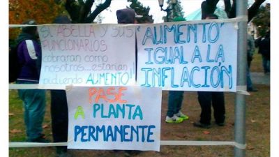 Paro de municipales en Campana por aumento salarial