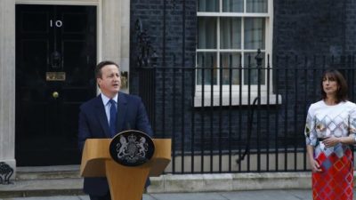 El Reino Unido votó a favor de abandonar la UE y Cameron anunció su renuncia