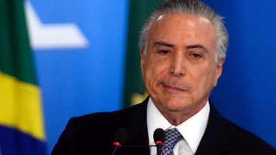 Apenas un 11,3% de los brasileños apoya a Temer