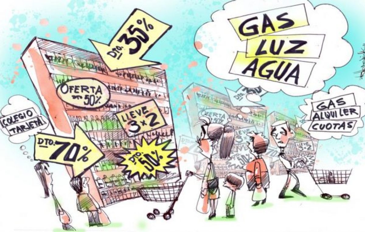 El consumo cayó más en el interior del país