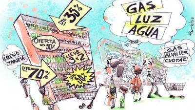 El consumo cayó más en el interior del país