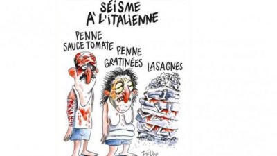 Comuna italiana denunció a Charlie Hebdo por caricatura sobre el terremoto