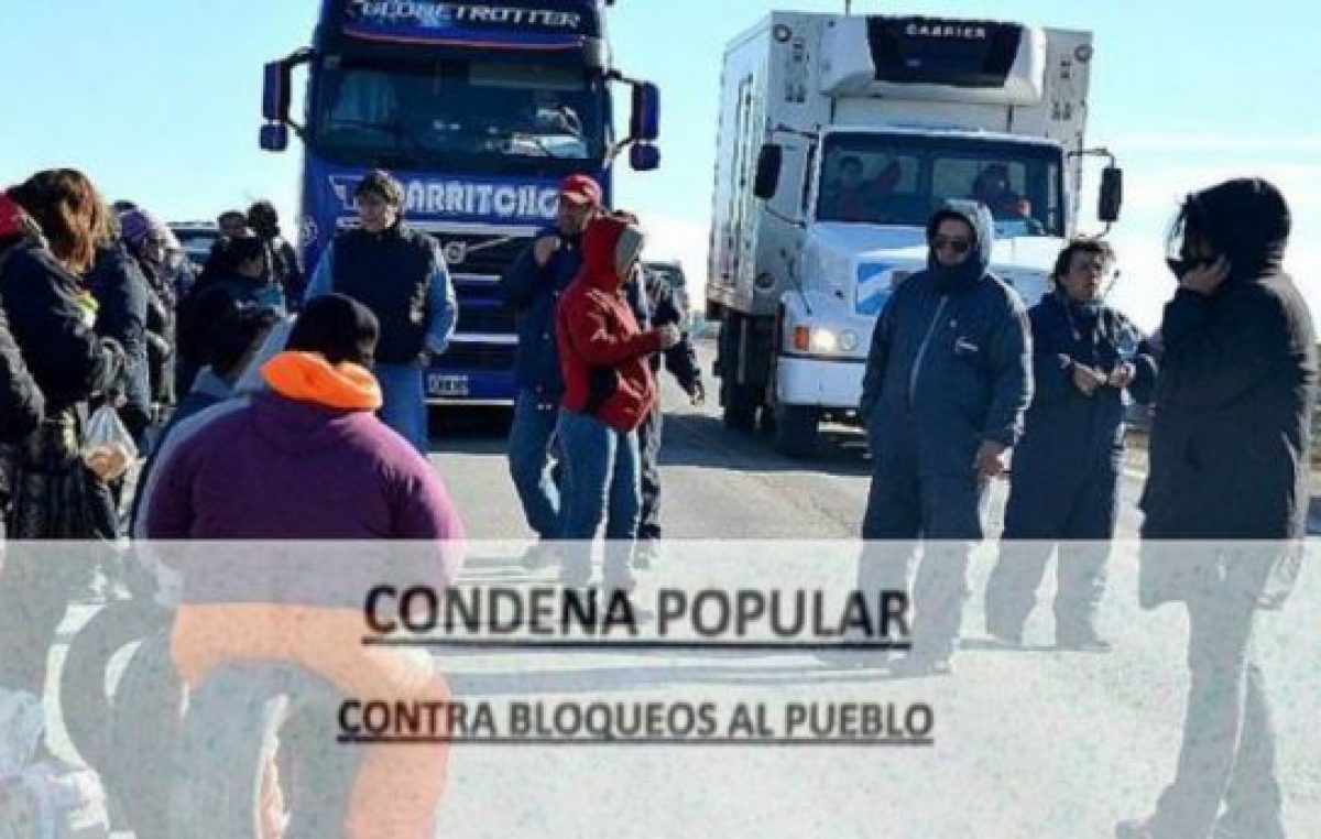 El pueblo de Cañadón Seco impulsa un «pacto social antipiquetes»
