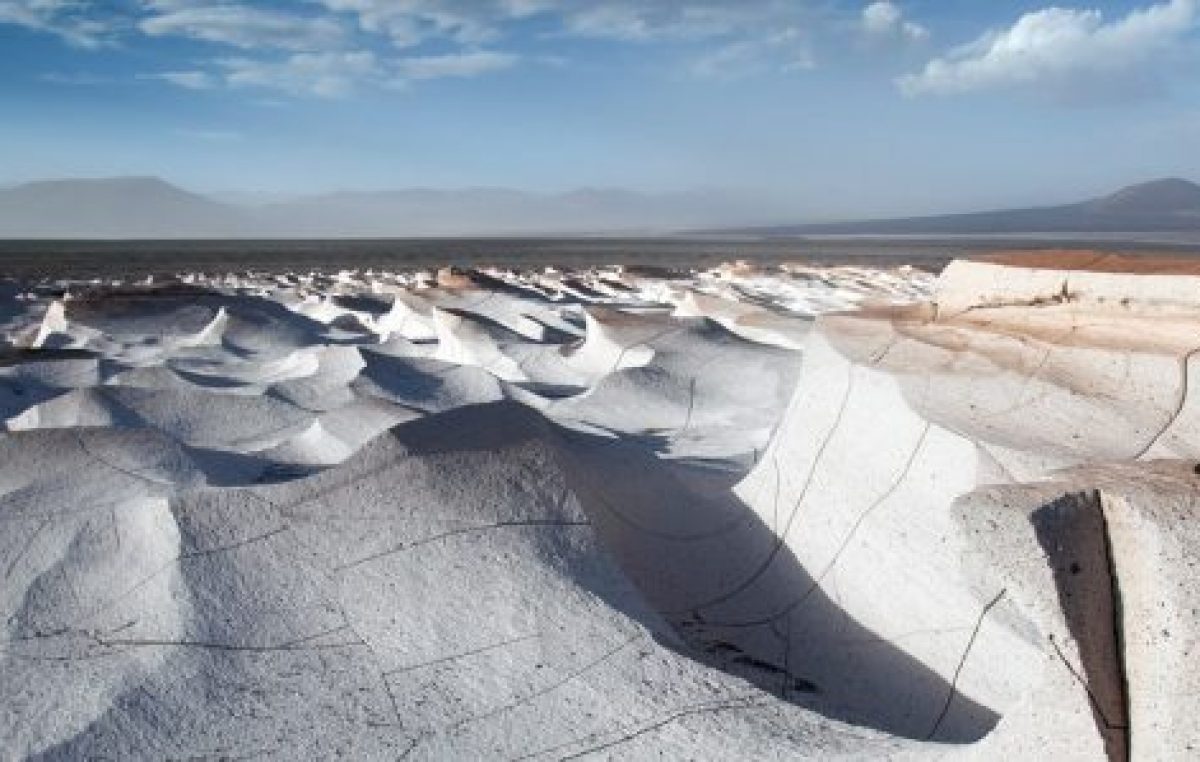 Un campo de piedra pómez en Catamarca