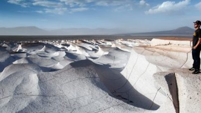 Un campo de piedra pómez en Catamarca