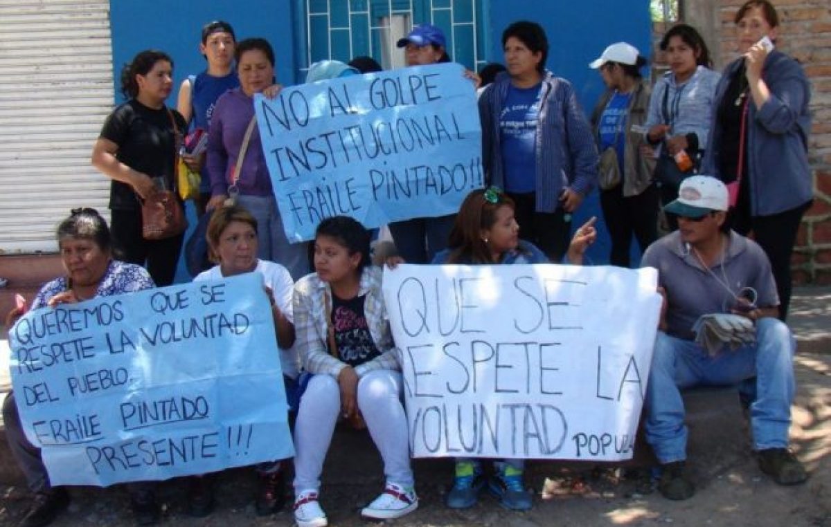 Nueva protesta de municipales de Fraile Pintado