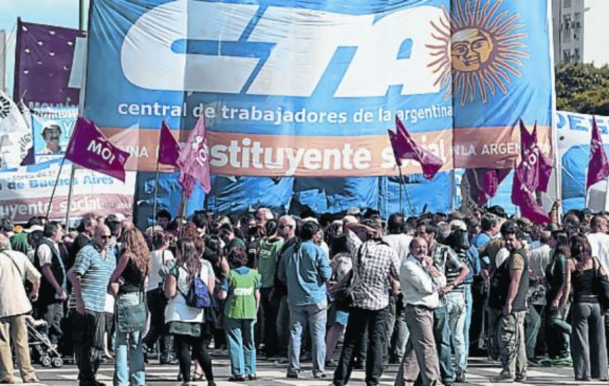 Un paro con movilizaciones