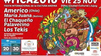 2da Fiesta Internacional de la Cultura Andina; FICA 2016, 25 de noviembre, Jujuy