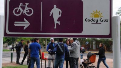 Godoy Cruz construye bicisenda en el Fuchs