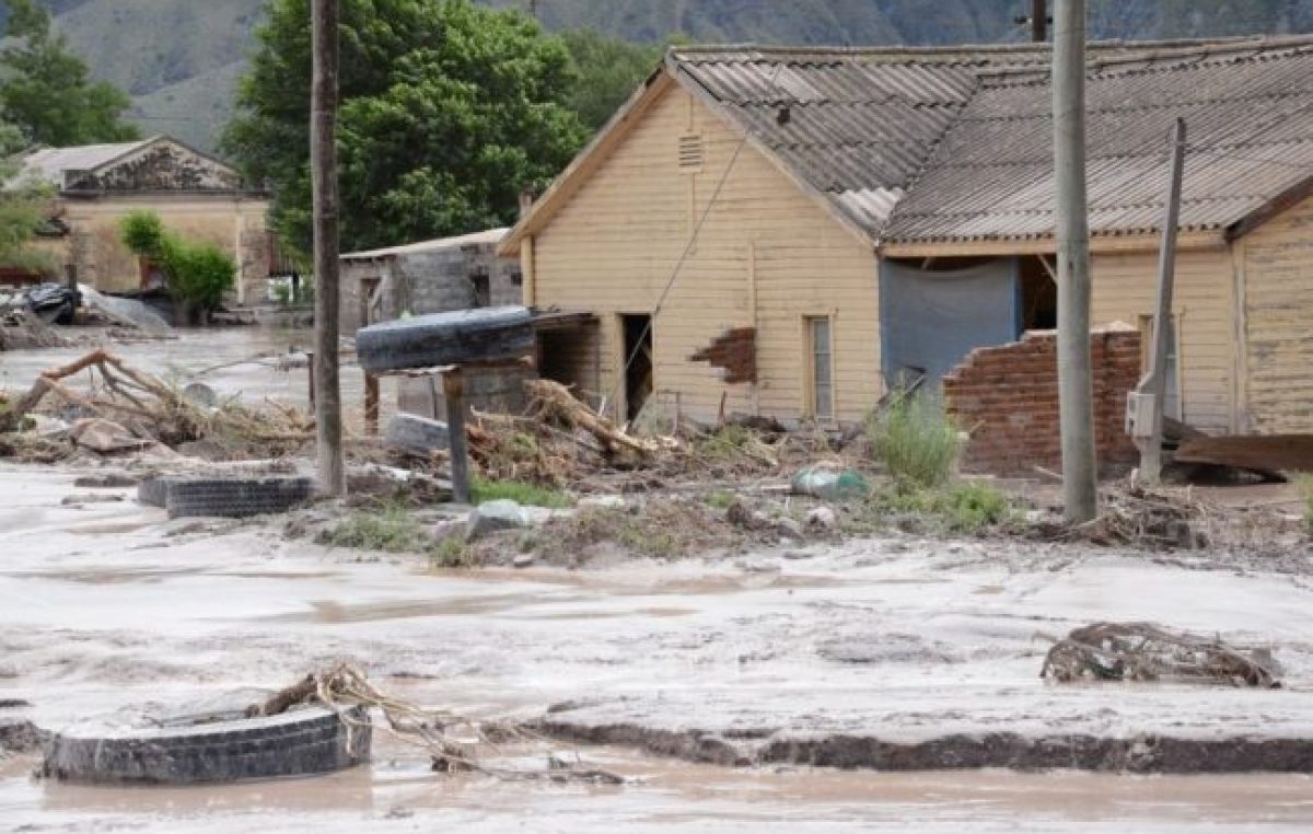 El 70 % de Volcán resultó arrasado por el aluvión