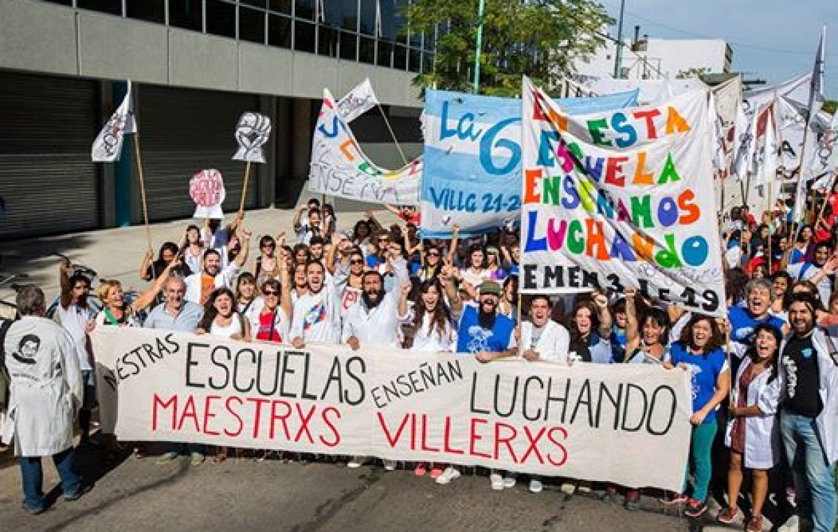 Buenos Aires: La voz de los maestros villeros, «El ministro está de paro desde el día que asumió»