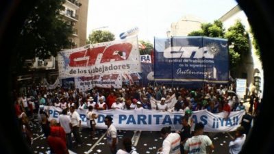 Las dos CTA paran y se movilizan contra las políticas del gobierno nacional