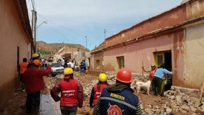 Intensifican tareas para la pronta recuperación de Tilcara