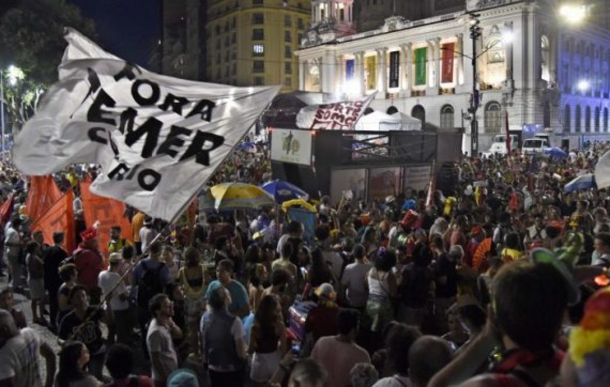 Temer fue echado de su propio carnaval