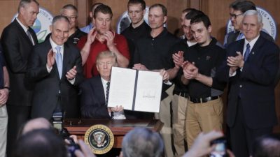 Trump borró de un plumazo casi toda la política ambiental de Obama