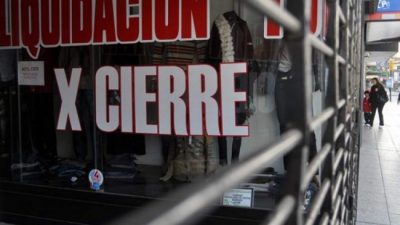 Más locales cerrados en Capital