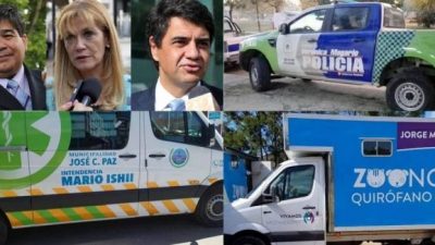 Ahora Jorge Macri estampó su nombre en vehículos públicos y estalló la polémica