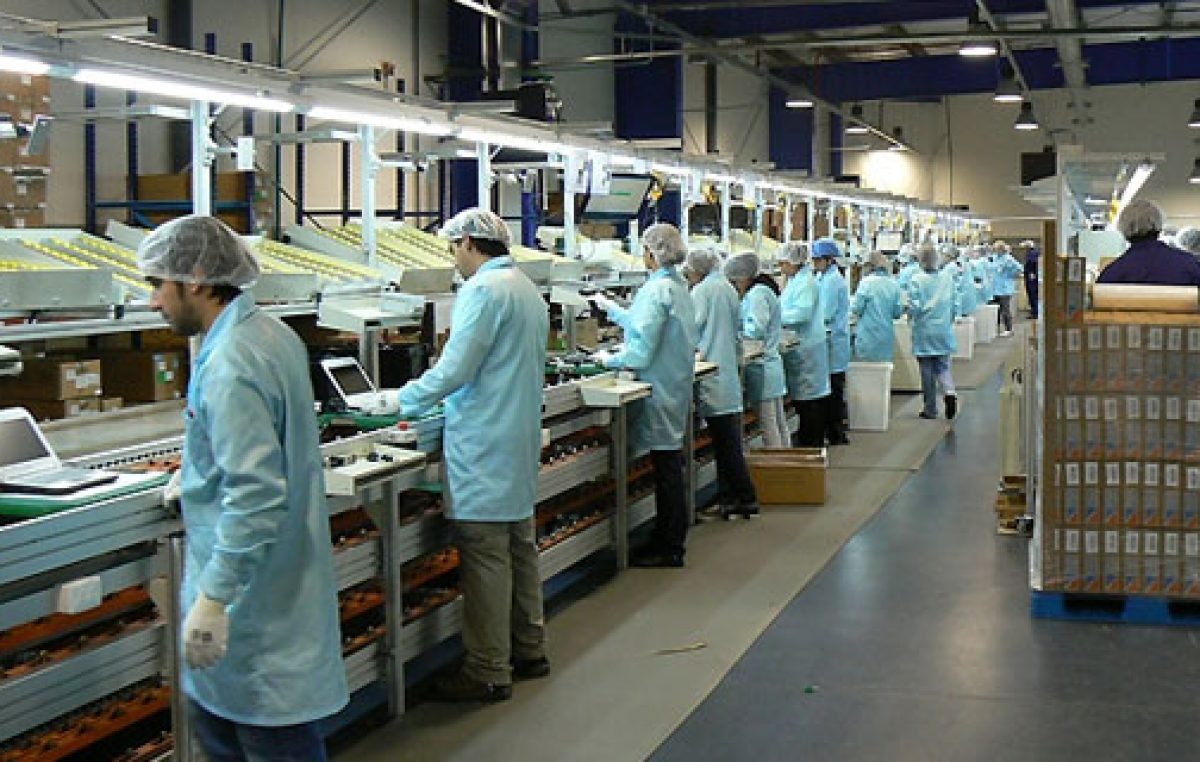 Fuerte caída en la fabricación de electrónicos