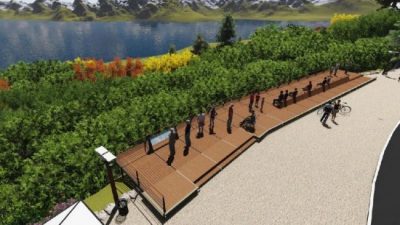 Se inaugura antes de fin de año: así se verá el nuevo mirador de Punto Panorámico de Bariloche