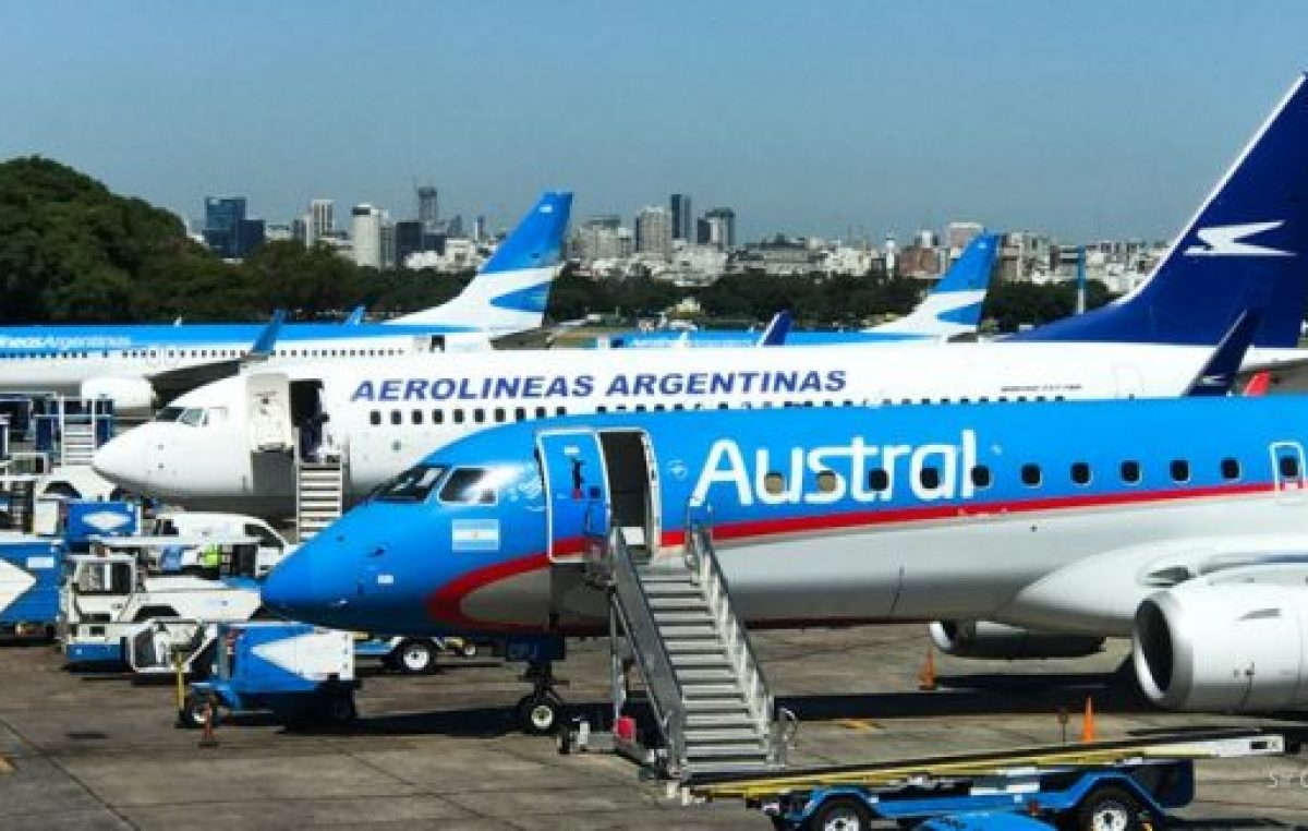Frente de tormenta para Aerolíneas y Austral