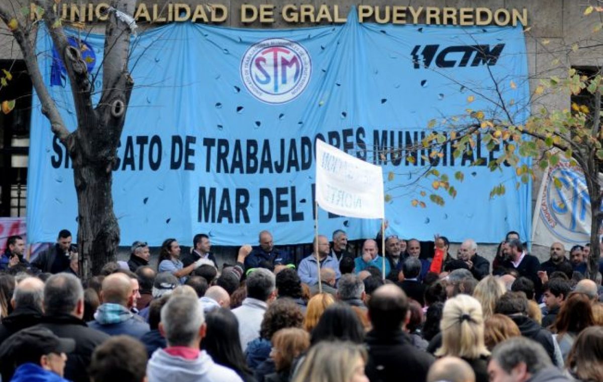 Los municipales de Mar del Plata realizan retención de tareas