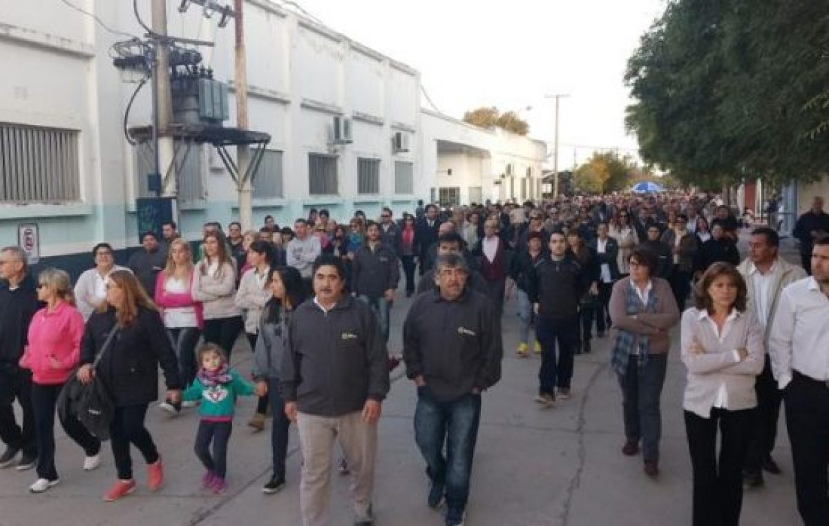 Sunchales marchó en apoyo a SanCor