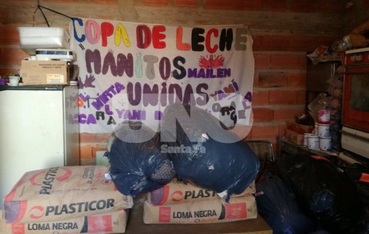 Santa Fe: Un comedor alimenta a más de 300 personas a pesar de no tener gas, iluminación, ni agua potable