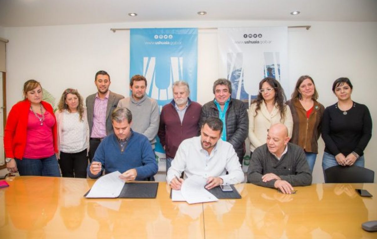 Ushuaia: Vuoto recibió al Intendente de Gualeguaychú y firaron un acuerdo de cooperación