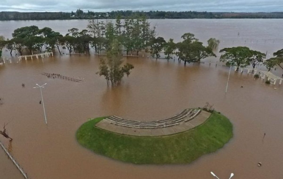 Se elevó a 14 metros el alerta por la creciente del Río Uruguay y en Concordia sube el número de familias asistidas