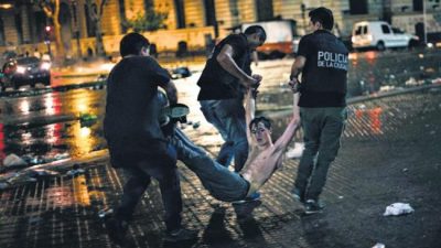Policías en acción