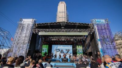 «Voy por la paz» cerró con una fiesta en el Monumento