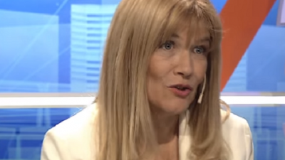 La intendenta de La Matanza con los botines de punta contra Esteban Bullrich