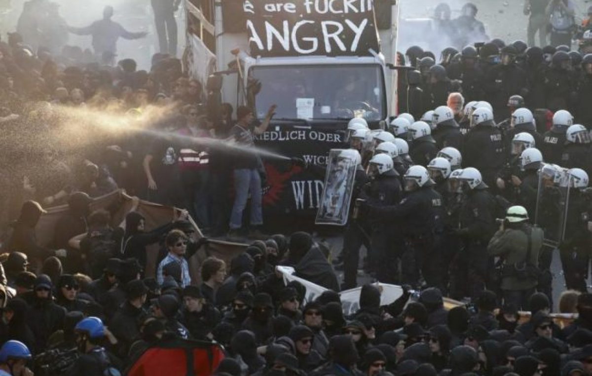 Hamburgo se convirtió en la ciudad de las protestas
