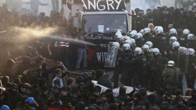 Hamburgo se convirtió en la ciudad de las protestas