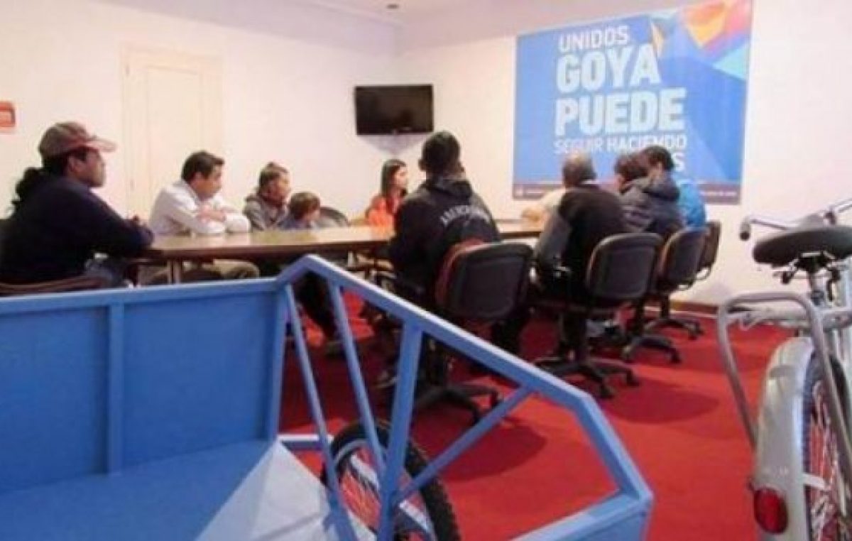 Recolectores de Goya usarán bicicarros en la zona Norte