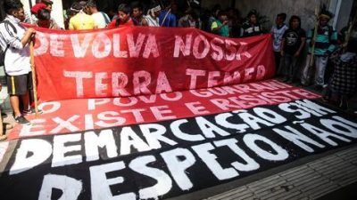 Representantes de pueblos originarios ocupan oficina de Presidencia en Sao Paulo