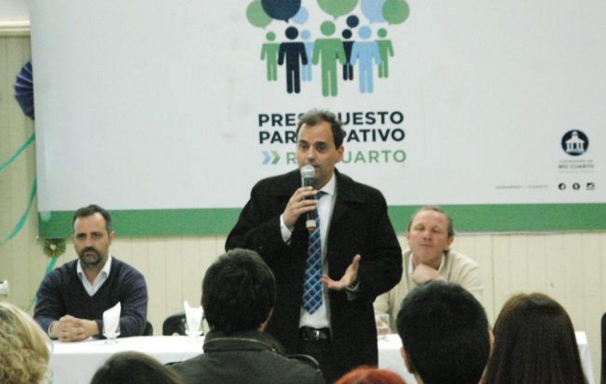 Presupuesto Participativo en Río Cuarto: en el 2018 alcanzará los $ 37 millones