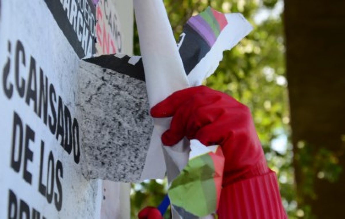 Mendoza sancionará a partidos que vandalicen el espacio público