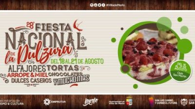 Fiesta Nacional de la Dulzura, Villa de Merlo, del 18 al 21 de agosto